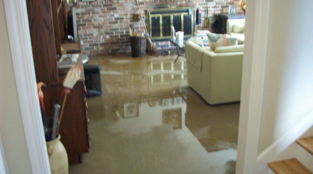 water damage in home