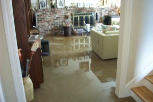 flooded basement